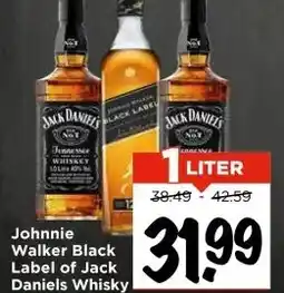 Vomar Voordeelmarkt Johnnie Walker Black Label of Jack Daniels Whisky aanbieding