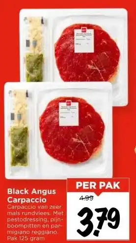 Vomar Voordeelmarkt Black Angus Carpaccio aanbieding