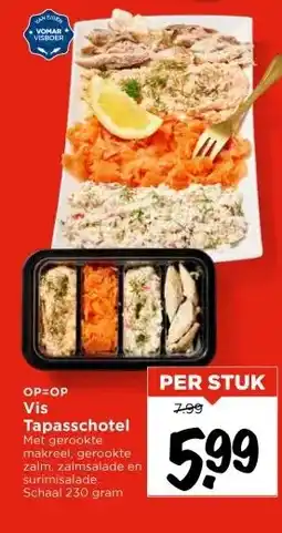Vomar Voordeelmarkt Vis Tapasschotel aanbieding