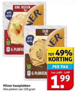 Hoogvliet Milner kaasplakken aanbieding