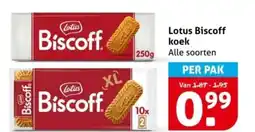 Hoogvliet Lotus Biscoff koek aanbieding