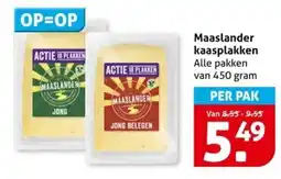 Hoogvliet Maaslander kaasplakken aanbieding