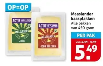 Hoogvliet Maaslander kaasplakken aanbieding