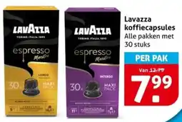 Hoogvliet Lavazza koffiecapsules aanbieding