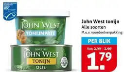 Hoogvliet John West tonijn aanbieding