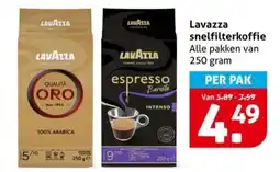 Hoogvliet Lavazza snelfilterkoffie aanbieding
