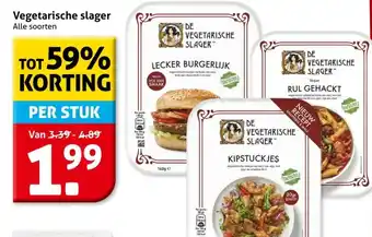 Hoogvliet Vegetarische slager aanbieding
