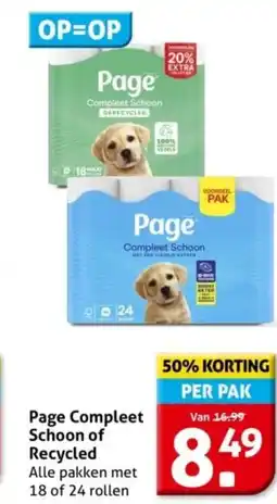 Hoogvliet Page Compleet Schoon of Recycled aanbieding
