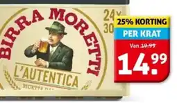 Hoogvliet Birra Moretti aanbieding