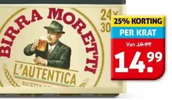 Hoogvliet Birra Moretti aanbieding