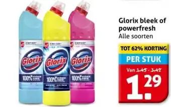 Hoogvliet Glorix bleek of powerfresh aanbieding