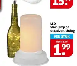 Hoogvliet LED vlamlamp of draadverlichting aanbieding