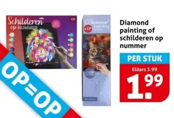Hoogvliet Diamond painting of schilderen op nummer aanbieding
