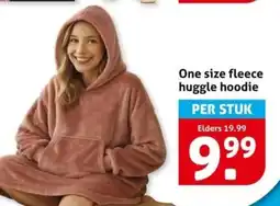 Hoogvliet One size fleece huggle hoodie aanbieding