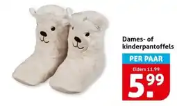 Hoogvliet Dames of kinderpantoffels aanbieding