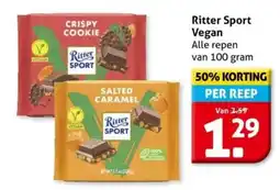 Hoogvliet Ritter Sport Vegan aanbieding