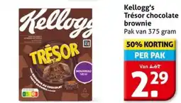 Hoogvliet Kellogg's Trésor chocolate brownie aanbieding