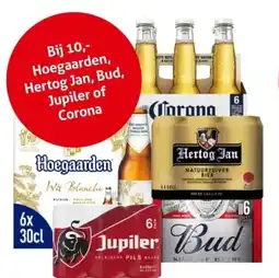 Hoogvliet Hoegaarden, Hertog Jan, Bud, Jupiler of Corona aanbieding