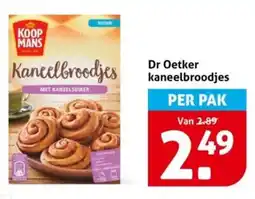 Hoogvliet Dr Oetker kaneelbroodjes aanbieding