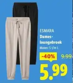 Lidl Dames-loungebroek aanbieding