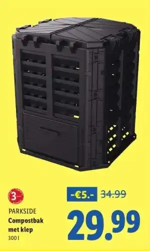 Lidl Compostbak met klep aanbieding