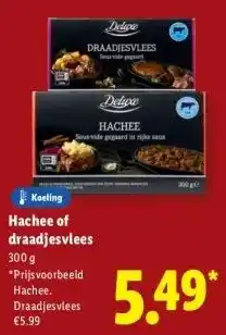 Lidl Koeling Hachee of draadjesvlees aanbieding