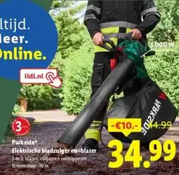 Lidl Elektrische bladzuiger en -blazer aanbieding