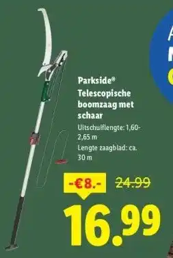 Lidl Telescopische boomzaag met schaar aanbieding