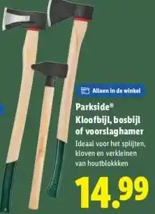 Lidl Parkside® Kloofbijl, bosbijl of voorslaghamer aanbieding