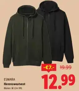Lidl Herensweatvest aanbieding