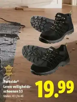 Lidl Leren veiligheids- schoenen S3 aanbieding