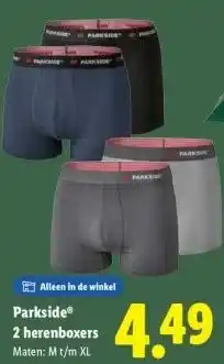 Lidl 2 herenboxers aanbieding