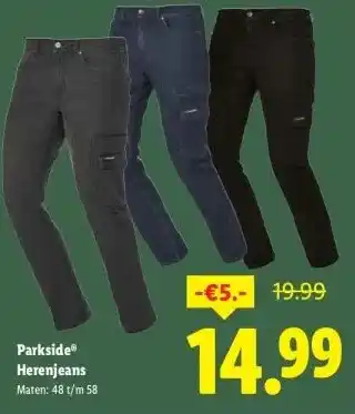 Lidl ParksideⓇ Herenjeans aanbieding