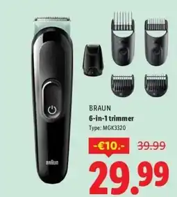 Lidl 6-in-1 trimmer aanbieding