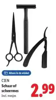 Lidl Schaar of scheermes aanbieding