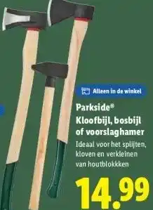 Lidl Kloofbijl, bosbijl of voorslaghamer aanbieding