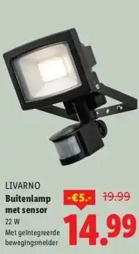 Lidl Buitenlamp met sensor aanbieding
