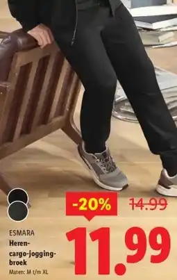 Lidl Heren-cargo-jogging- broek aanbieding