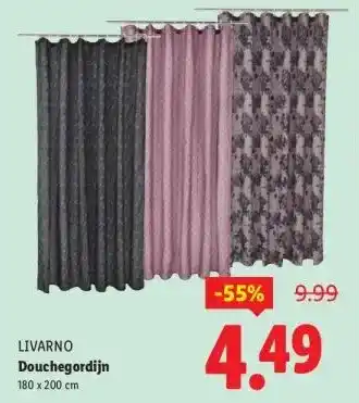 Lidl Douchegordijn aanbieding