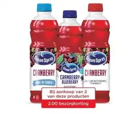 Jumbo Ocean Spray drankjes aanbieding