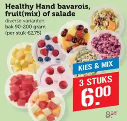 Coop Healthy Hand bavarois, fruit(mix) of salade aanbieding