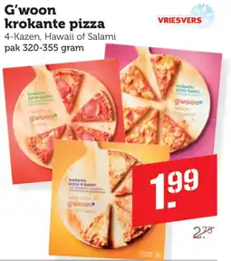 Coop G'woon krokante pizza aanbieding