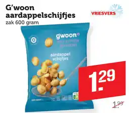 Coop G'woon aardappelschijfjes aanbieding