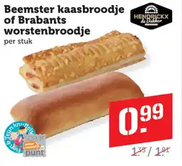 Coop Beemster kaasbroodje of Brabants worstenbroodje aanbieding