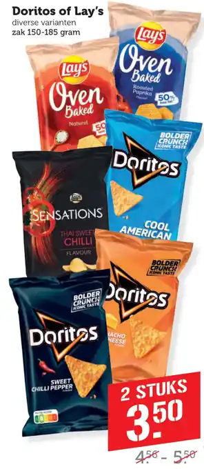 Coop Doritos of Lay's aanbieding