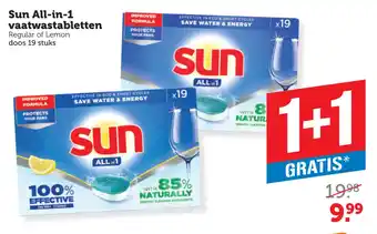 Coop Sun All in1 vaatwastabletten aanbieding