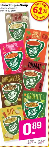 Coop Unox Cup-a-Soup aanbieding