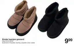 Zeeman Kinder laarsjes gevoerd aanbieding