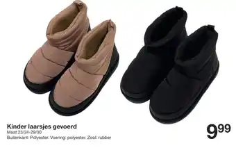 Zeeman Kinder laarsjes gevoerd aanbieding