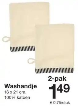 Zeeman Washandje aanbieding
